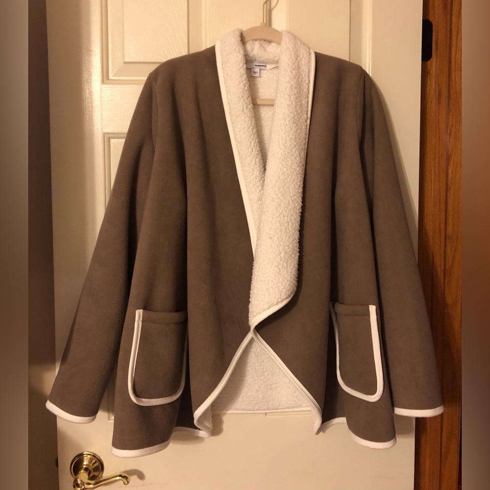 Women’s Sonoma goods for life, Sherpa cardigan, NWT size XL